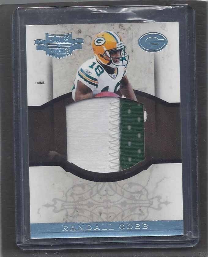 RANDALL COBB 2011 PLATES & PATCHES JUMBO PACKERS ROOKIE PATCH RC #D 9/15