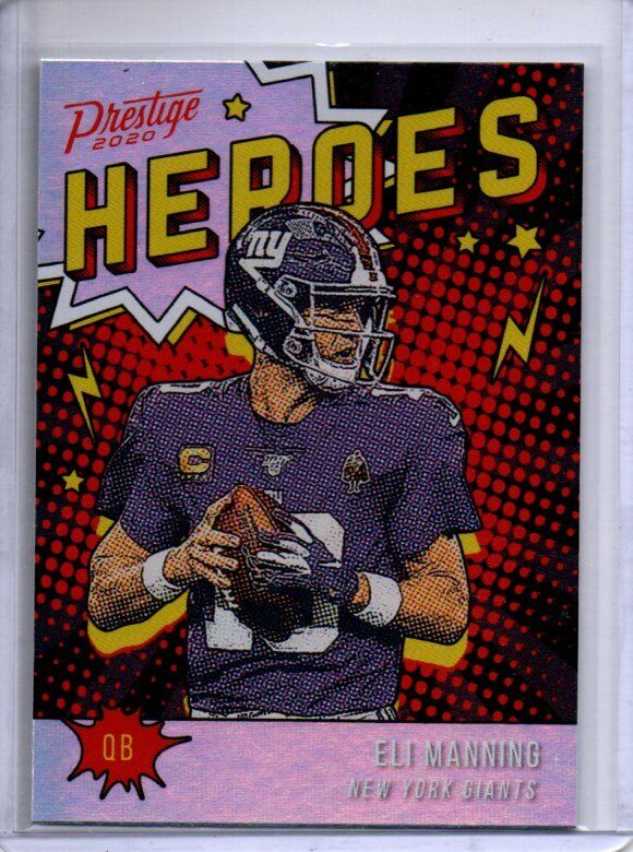 ELI MANNING 2020 PANINI PRESTIGE HEREOS #HE-EM