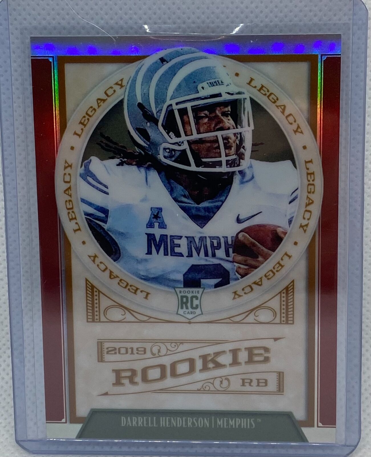 DARRELL HENDERSON 2019 PANINI LEGACY ROOKIE RUBY PRIZM RC #D 64/100