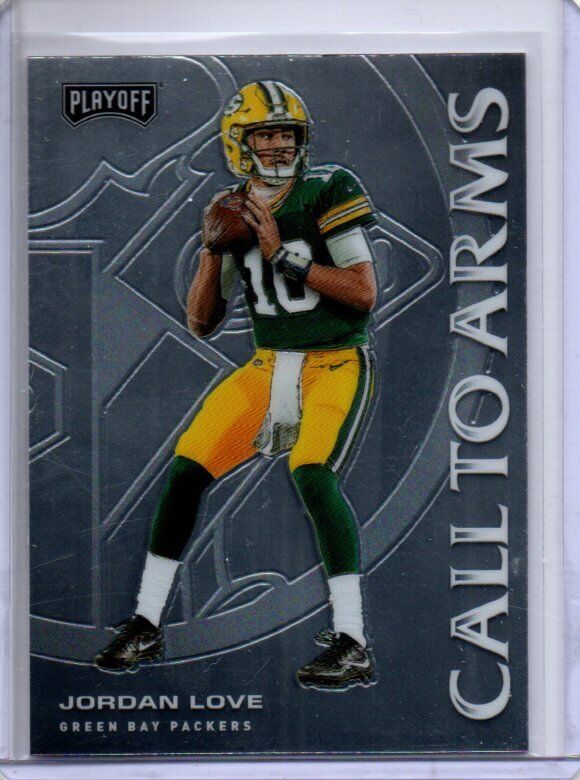 JORDAN LOVE 2020 PANINI PLAYOFF CALL TO ARMS ROOKIE RC #CA-20