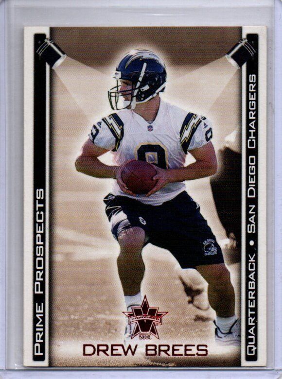 DREW BREES 2001 PACIFIC VANGUARD PRIME PROSPECTS ROOKIE RC #28