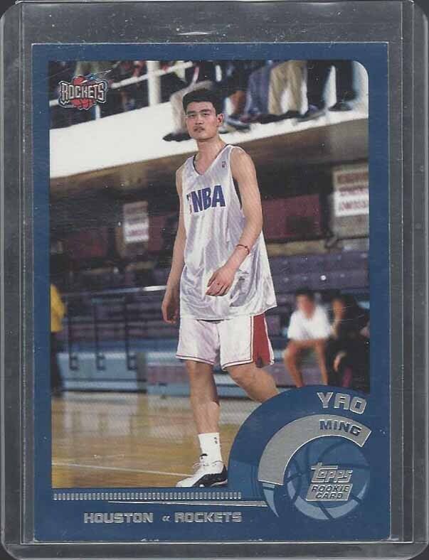 YAO MING 2002 TOPPS ROCKETS TRUE ROOKIE RC #185