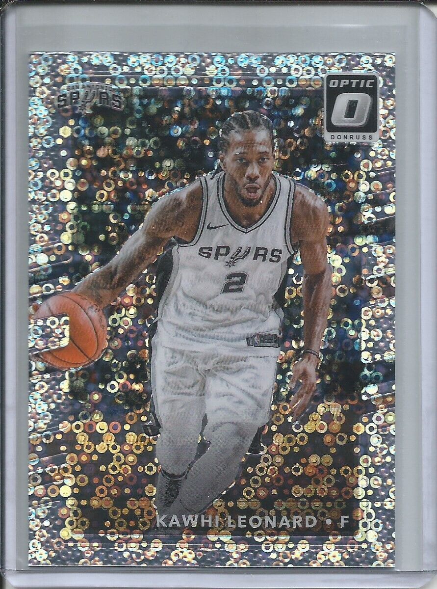 KAWHI LEONARD 2017-18 DONRUSS OPTIC FAST BREAK SILVER HOLO PRIZM #134