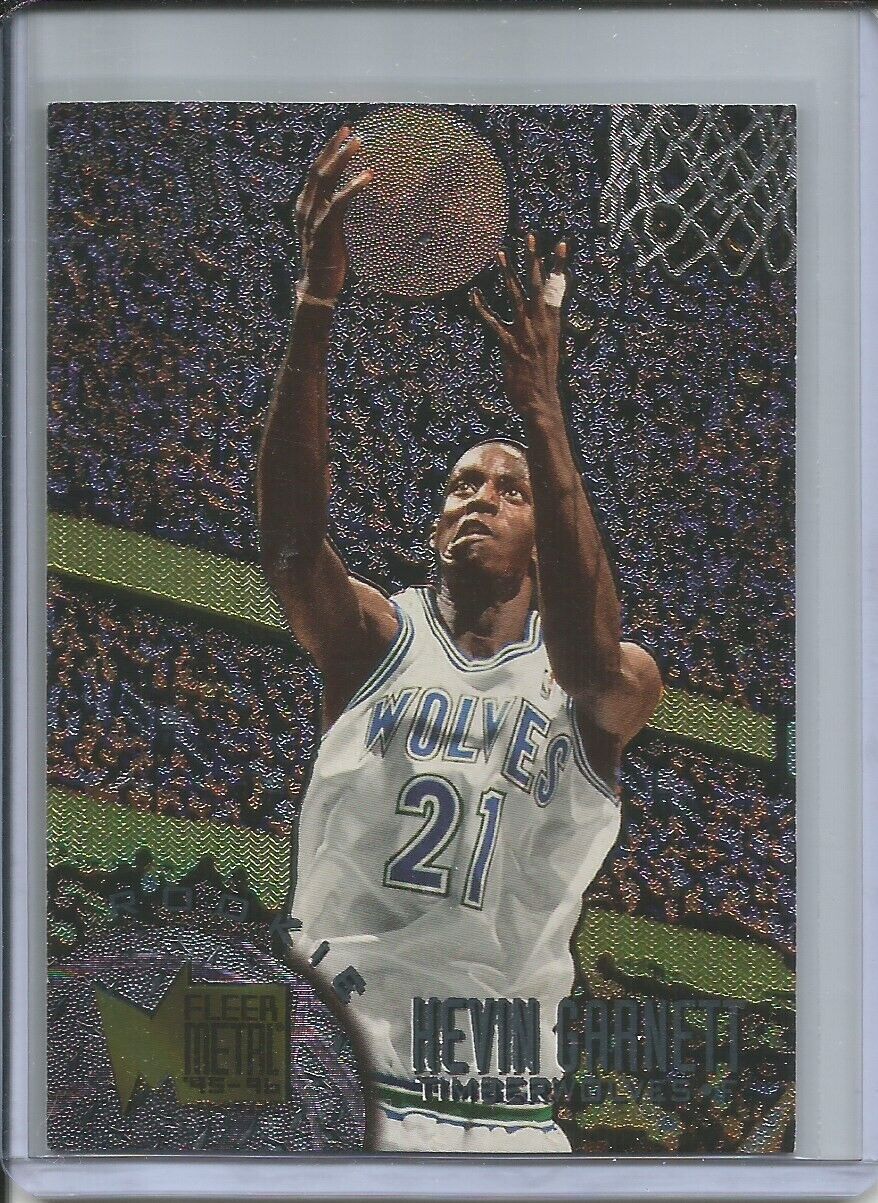 KEVIN GARNETT 1995-96 FLEER METAL ROOKIE RC TIMBERWOLVES #167