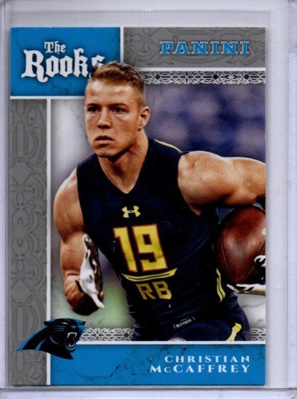 CHRISTIAN MCCAFFREY 2017 PANINI THE ROOKS ROOKIE RC #RO-CM