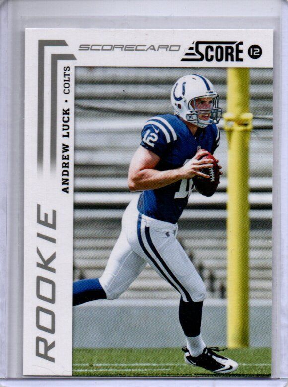 ANDREW LUCK 2012 PANINI SCORE SILVER SCORECARD ROOKIE RC #304