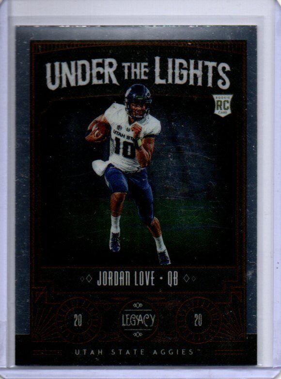 JORDAN LOVE 2020 PANINI LEGACY UNDER THE LIGHTS ROOKIE RC #UL-JL