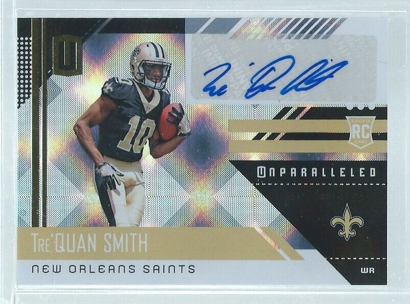 TRE'QUAN SMITH 2018 PANINI UNPARALLELED ROOKIE AUTO RC #294