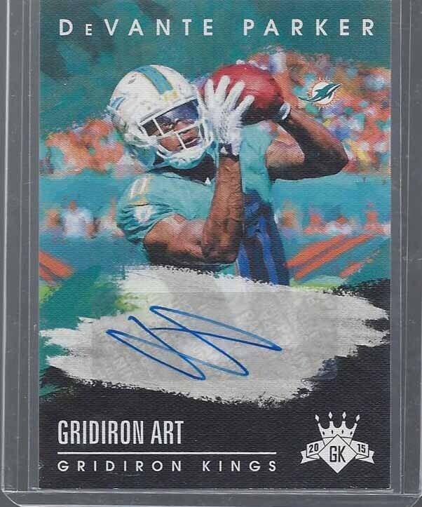 DEVANTE PARKER 2015 GRIDIRON KINGS ART ROOKIE AUTO RC #D 64/99