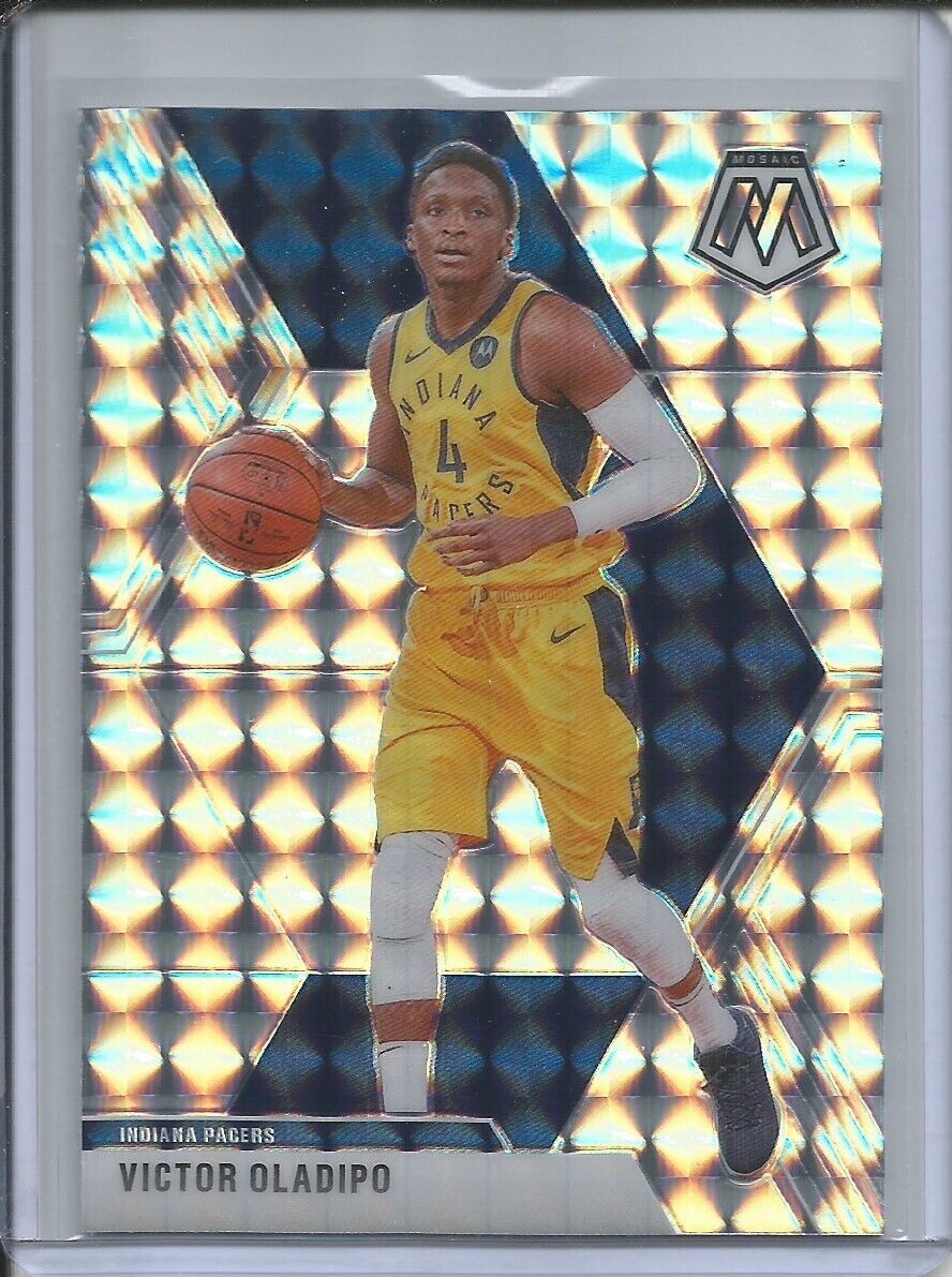 VICTOR OLADIPO 2019-20 PANINI MOSAIC SILVER WAVE PRIZM PACERS #145