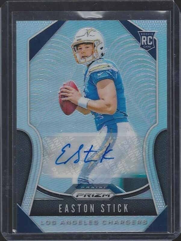 EASTON STICK 2019 PANINI PRIZM SILVER PRIZM LOS ANGELES CHARGERS AUTO RC