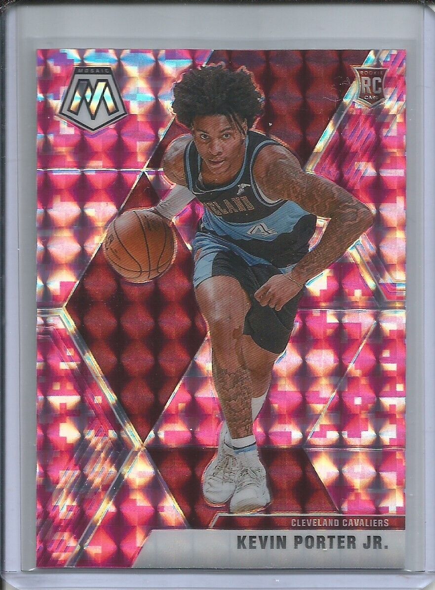 KEVIN PORTER JR 2019-20 PANINI MOSAIC CAMO PINK PRIZM ROOKIE RC CAVS #248
