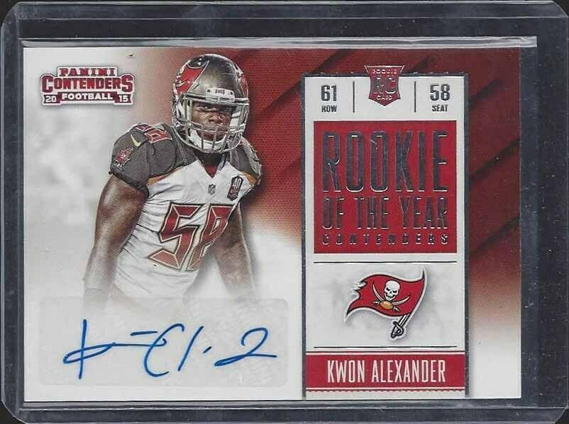 KWON ALEXANDER 2015 CONTENDERS ROOKIE OF THE YEAR ROY AUTO RC