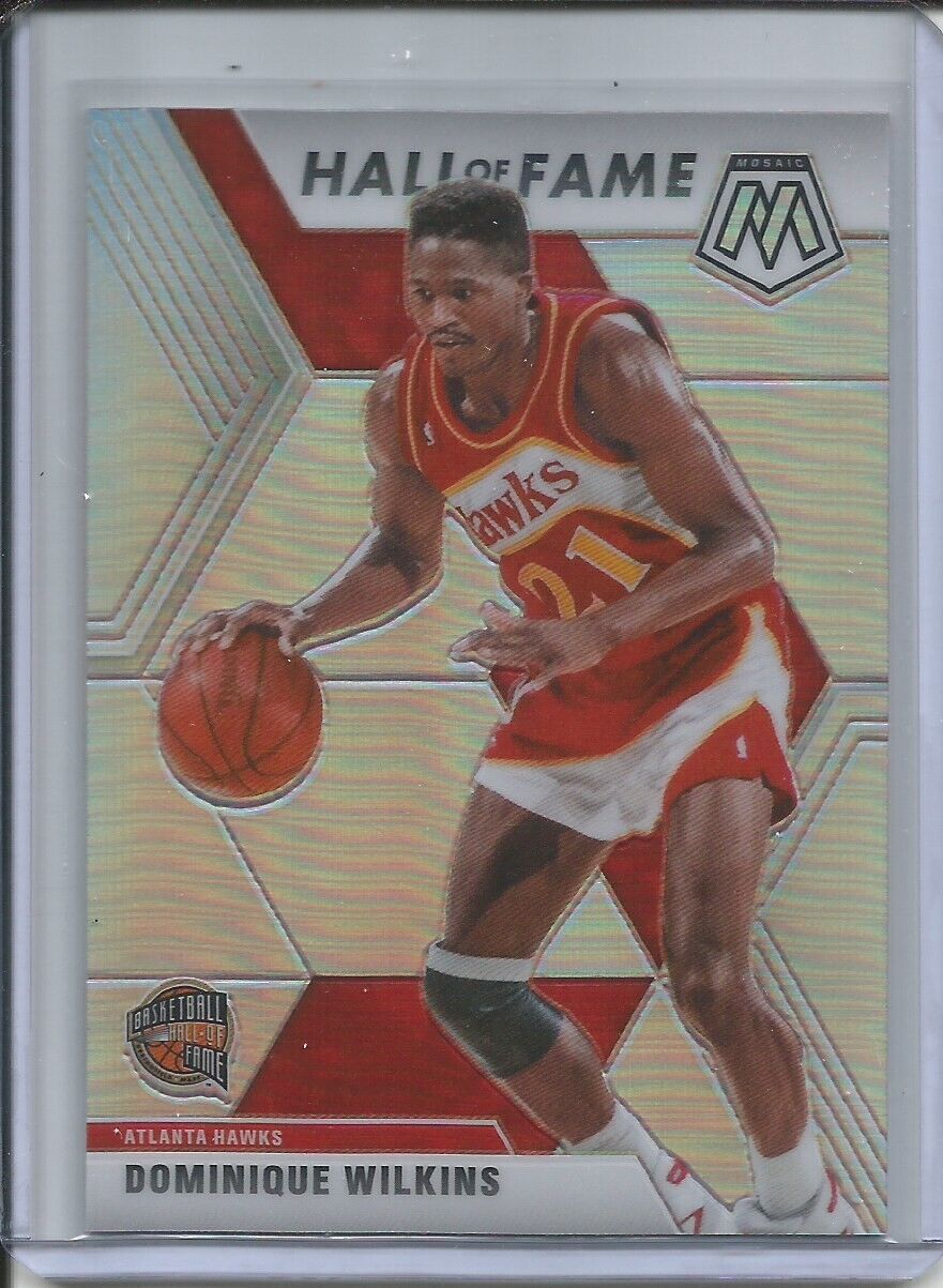 DOMINIQUE WILKINS 2019-20 PANINI MOSAIC HALL OF FAME SILVER PRIZM HAWKS #294