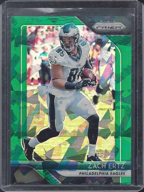 ZACH ERTZ 2018 PANINI PRIZM GREEN ICE CRYSTALS PRIZMS #D 22/75