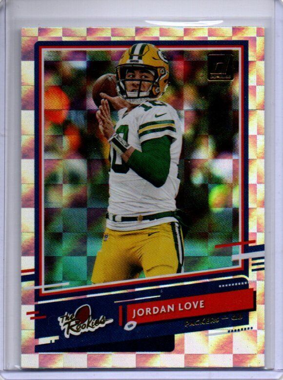 JORDAN LOVE 2020 PANINI DONRUSS THE ROOKIES RC #TR-JL
