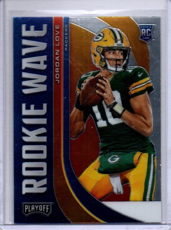 JORDAN LOVE 2020 PANINI PLAYOFF ROOKIE WAVE ROOKIE RC #RW-11