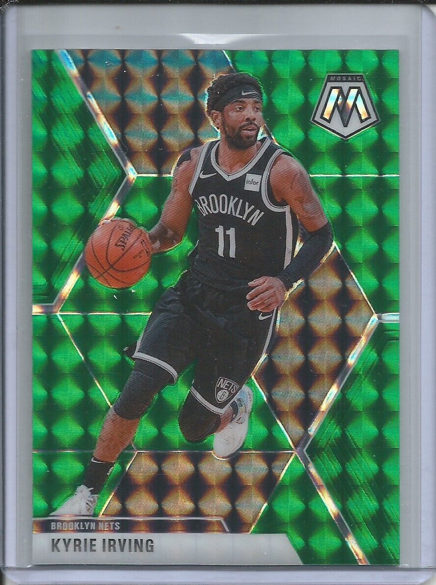 KYRIE IRVING 2019-20 PANINI MOSAIC GREEN PRIZM NETS #11