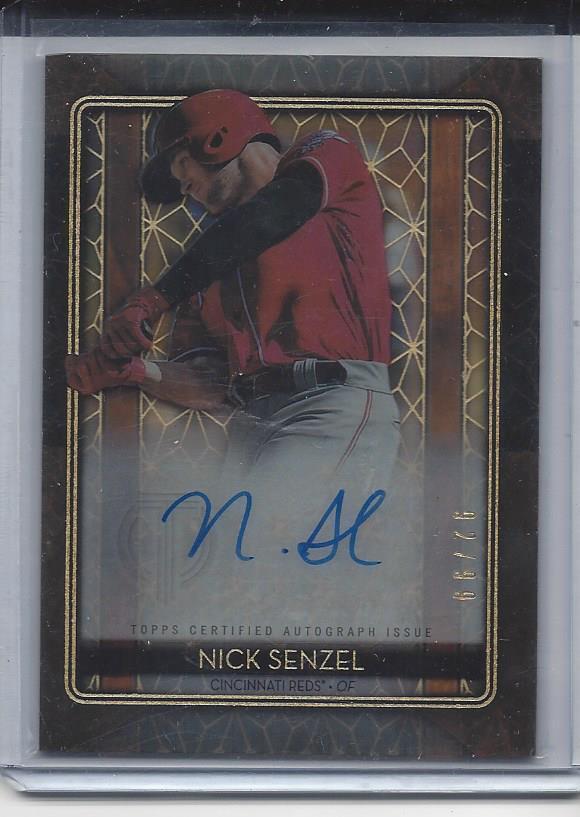 NICK SENZEL 2020 TOPPS TRIBUTE ICONIC PERSPECTIVES ON CARD AUTO #D 92/99