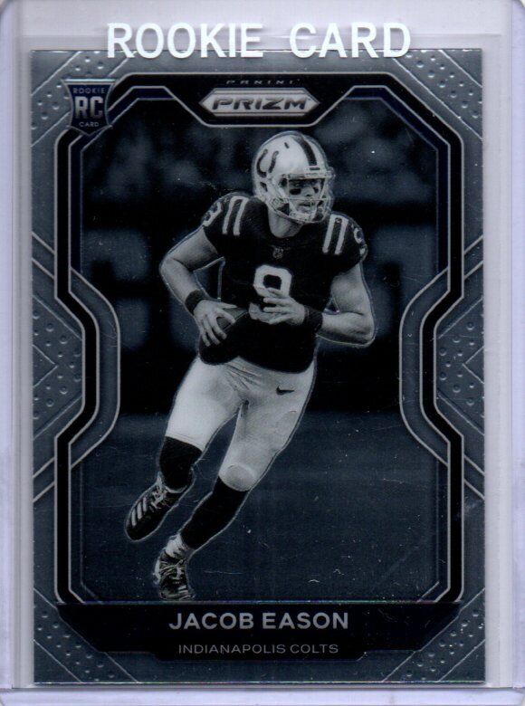 JACOB EASON 2020 PANINI PRIZM NEGATIVE PHOTO VARIATION BLACK WHITE SP RC #331