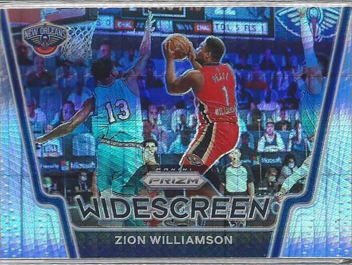 ZION WILLIAMSON 2020-21 PANINI PRIZM WIDESCREEN SILVER HYPER PRIZMS #4