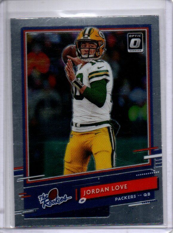 JORDAN LOVE 2020 PANINI DONRUSS OPTIC THE ROOKIES RC #TR-JL