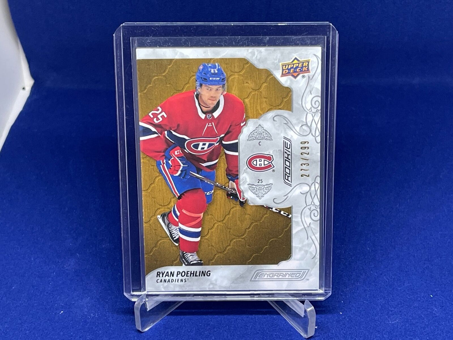 RYAN POEHLING 2019-20 UPPER DECK ENGRAINED ROOKIE RC #D 273/299