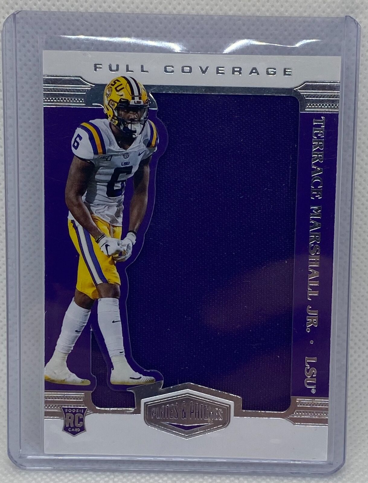 TERRACE MARSHALL JR. 2021 PANINI CHRONICLES PLATES AND PATCHES JERSEY RC