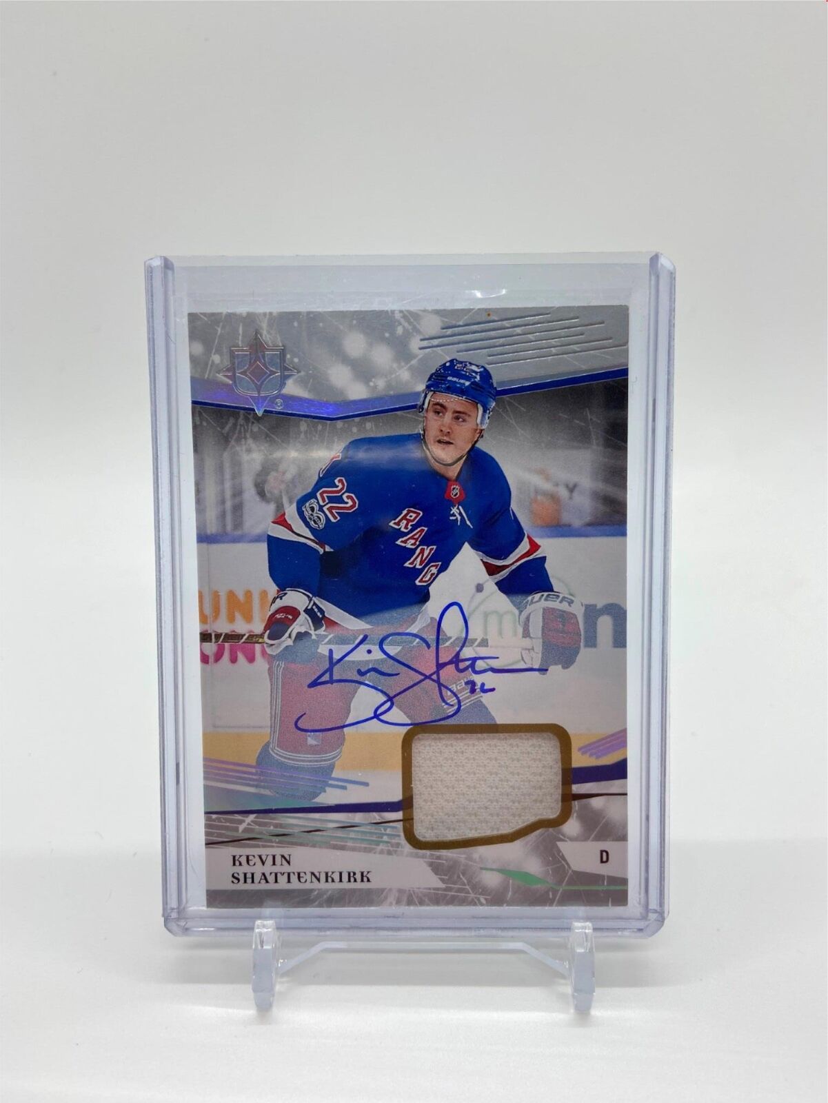 KEVIN SHATTENKIRK 2017-18 ULTIMATE COLLECTION PATCH ON CARD AUTO #6