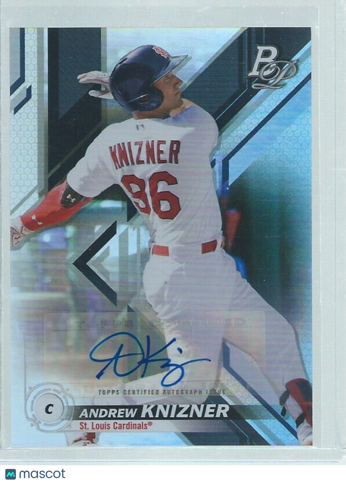 ANDREW KNIZNER 2019 BOWMAN PLATINUM AUTO PROSPECT
