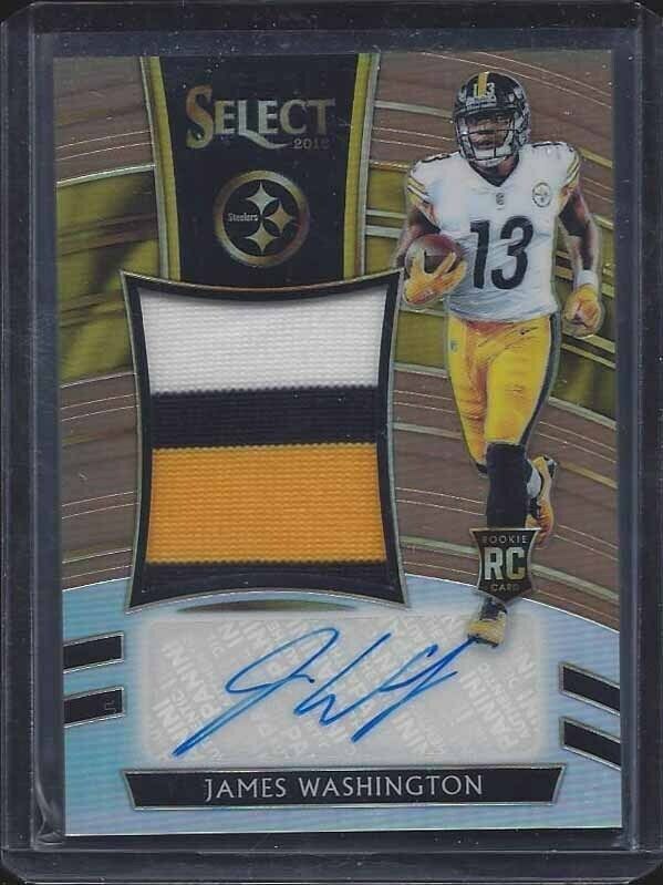 JAMES WASHINGTON 2018 SELECT COPPER BRONZE RPA 3 COLOR PATCH AUTO RC #D 41/49