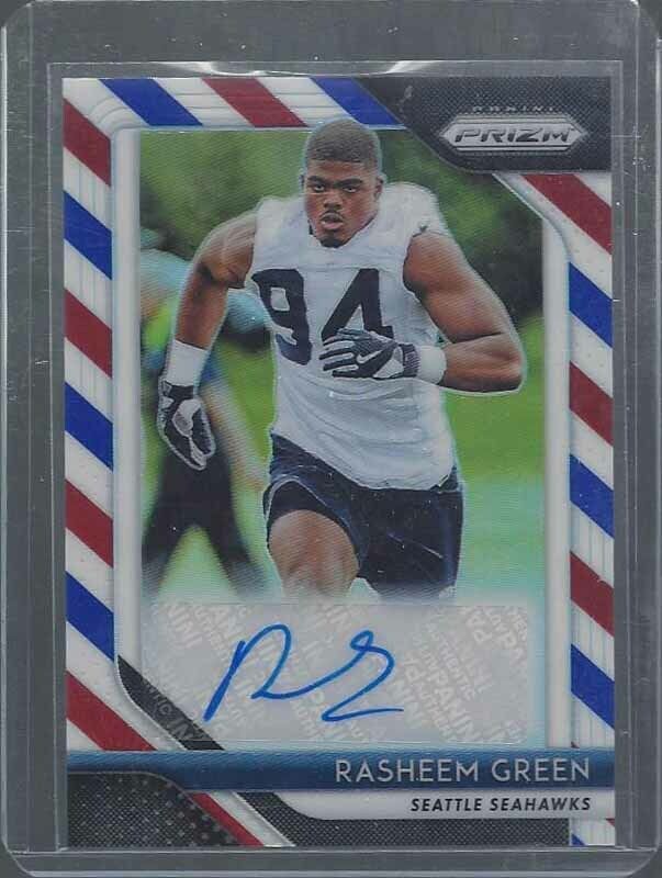 RASHEEM GREEN 2011 PANINI PRIZM RED WHITE BLUE PRIZMS ROOKIE AUTO RC SSP /11