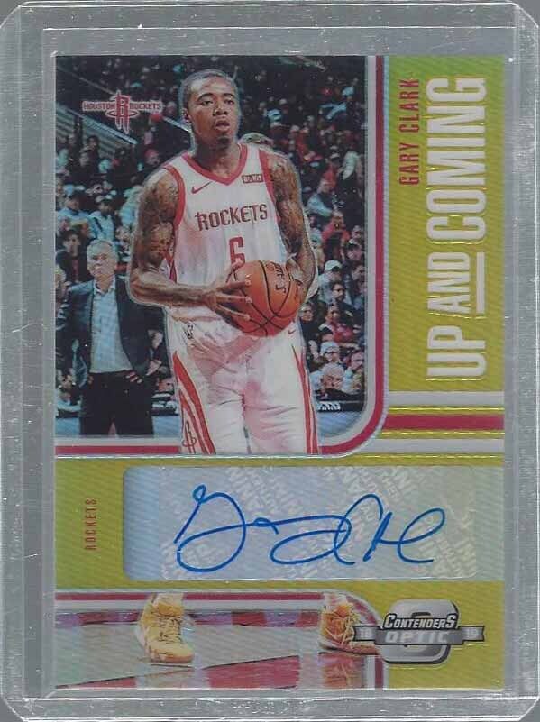 1/1 GARY CLARK 2018-19 CONTENDERS OPTIC UP COMING GOLD HOLO AUTO RC #D 6/10 JSY#