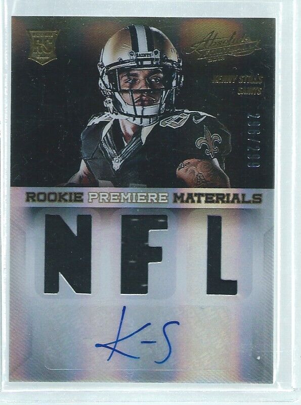 KENNY STILLS 2013 PANINI ABSOLUTE ROOKIE PREMIERE MATERIALS AUTO RC #D /299