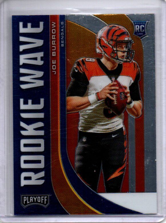 JOE BURROW 2020 PANINI PLAYOFF ROOKIE WAVE ROOKIE RC #RW-1