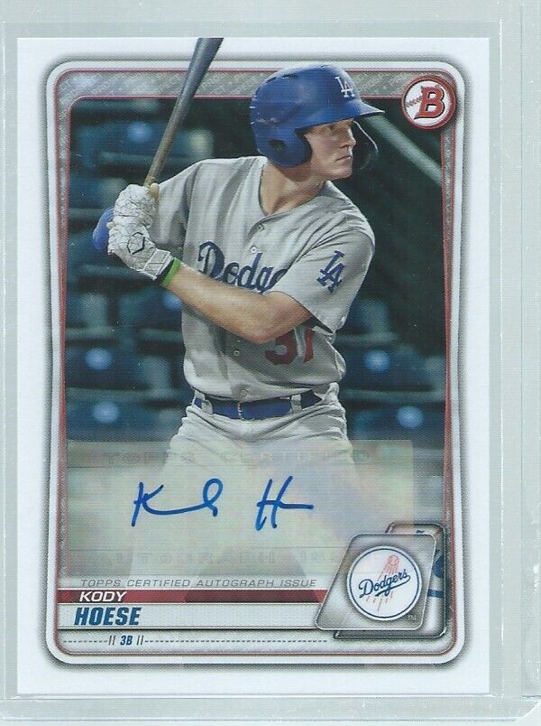 KODY HOESE 2020 BOWMAN AUTO PROSPECT