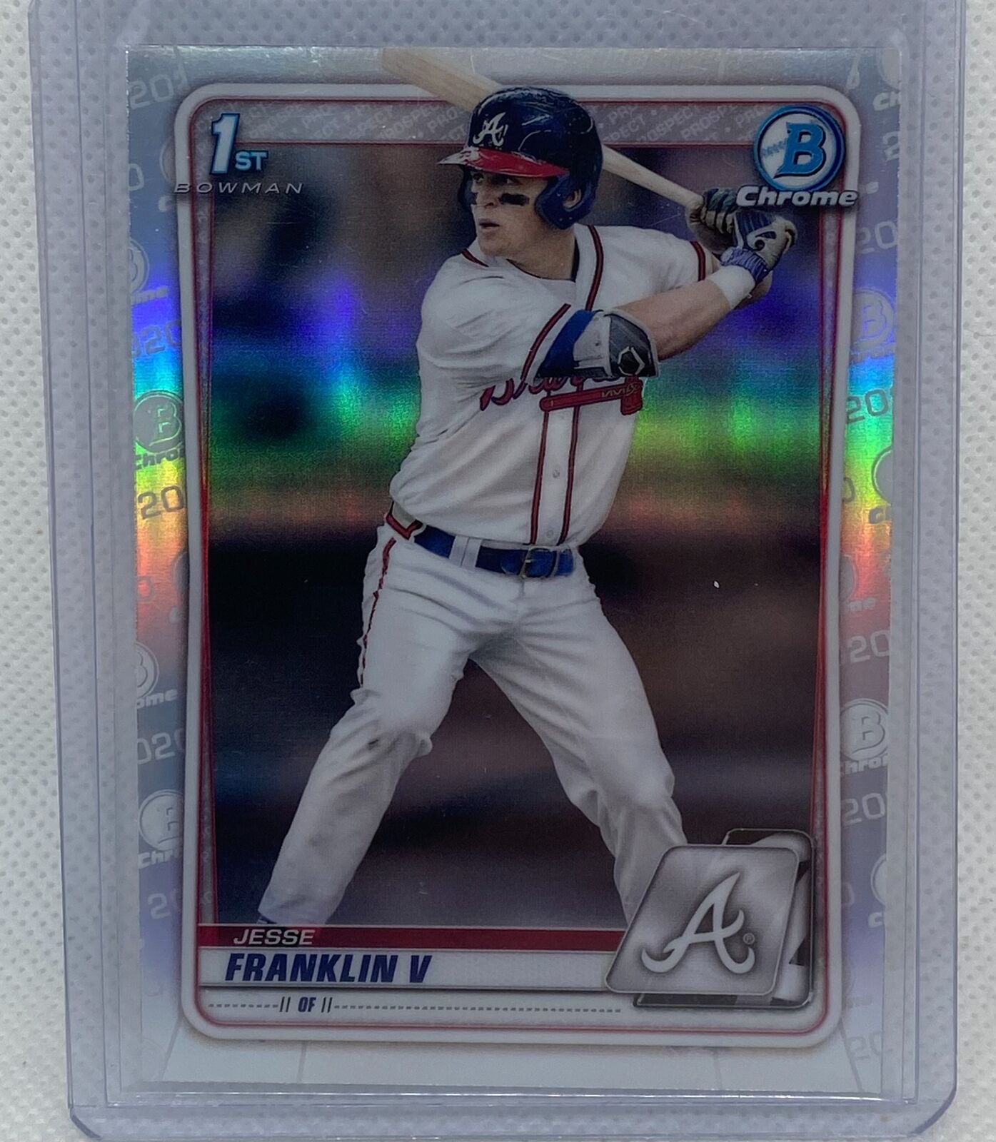JESSE FRANKLIN V 2020 TOPPS 1ST BOWMAN PROSPECT CHROME REFRACTOR #BD-17
