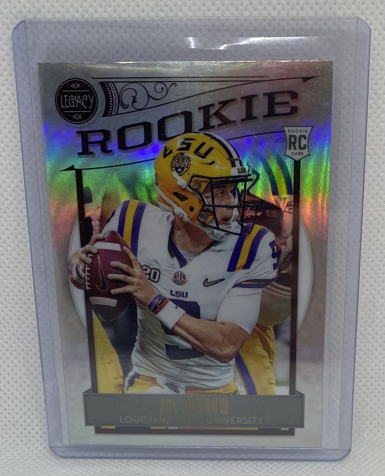 JOE BURROW 2020 PANINI LEGACY SILVER PRIZM ROOKIE RC #141