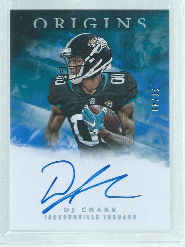 DJ CHARK 2019 PANINI ORIGINS BLUE ON CARD AUTO RC #D 20/49