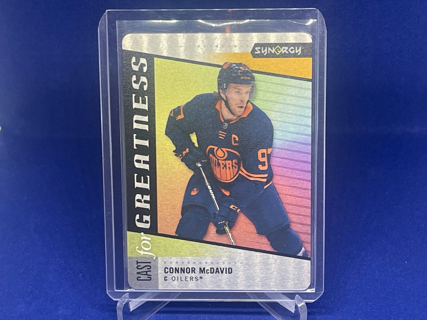 CONNOR MCDAVID 2020-21 UPPER DECK SYNERGY CAST FOR GREATNESS METAL