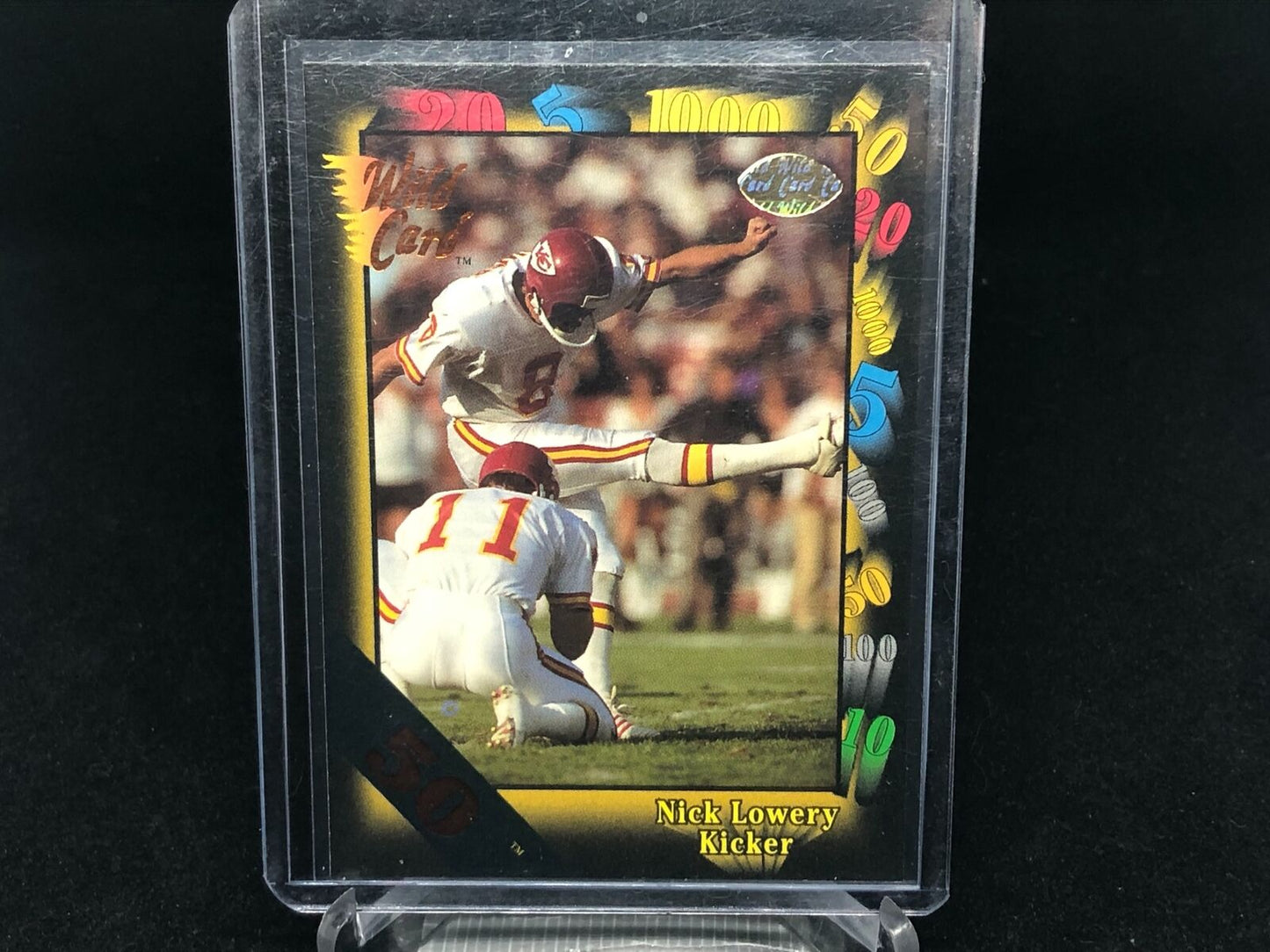 NICK LOWERY 1991 WILD CARD 50 STRIPE RARE #9