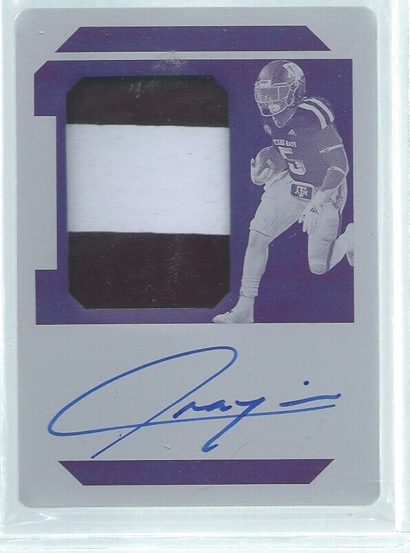 TRAYVEON WILLIAMS 2019 NATIONAL TREASURES PRINTING PLATE PATCH AUTO RC #D 1/1