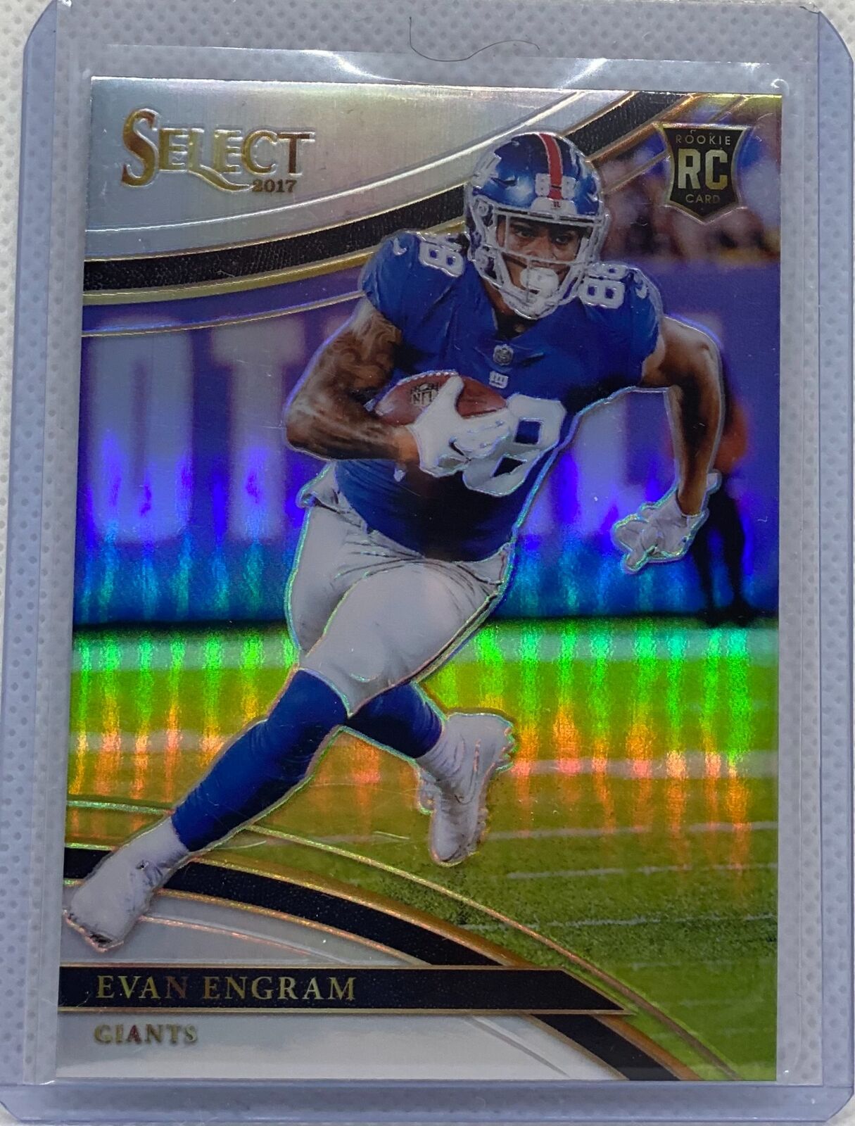 EVAN ENGRAM 2017 PANINI SELECT SILVER FIELD LEVEL PRIZM ROOKIE RC #255