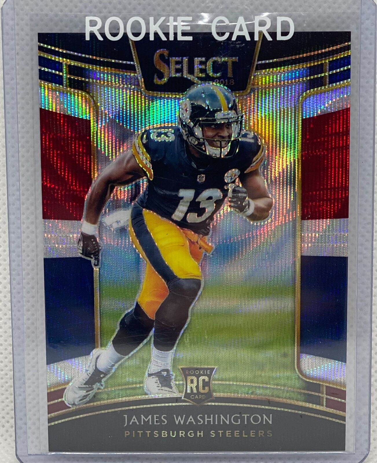 JAMES WASHINGTON 2018 PANINI SELECT TRI-COLOR PRIZM ROOKIE RC #D 067/199