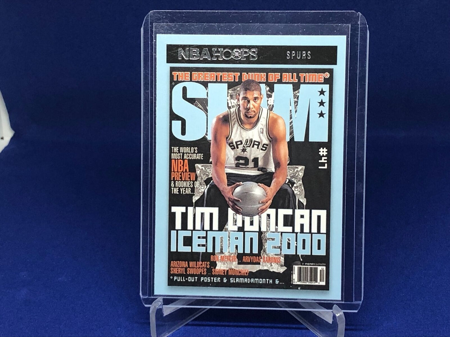 TIM DUNCAN 2020-21 PANINI HOOPS SLAM # 8