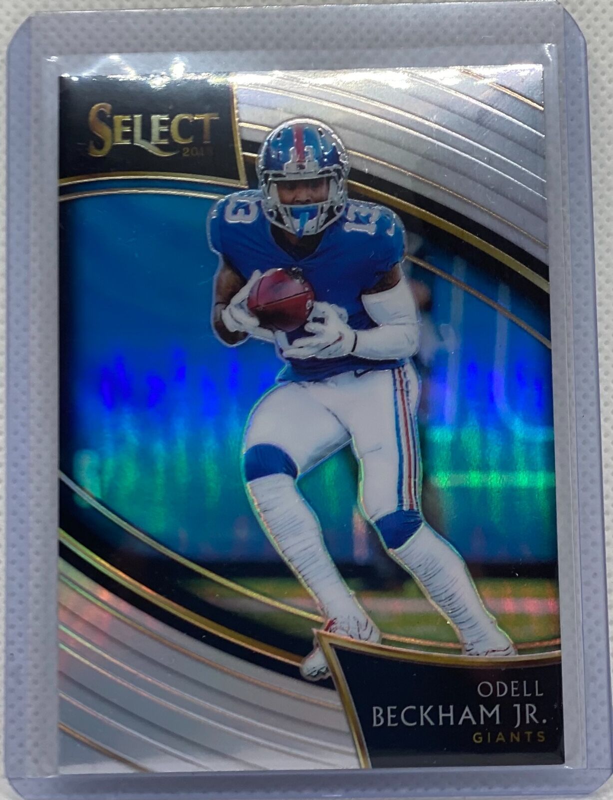 ODELL BECKHAM JR. 2018 PANINI SELECT SILVER FIELD LEVEL PRIZM #298