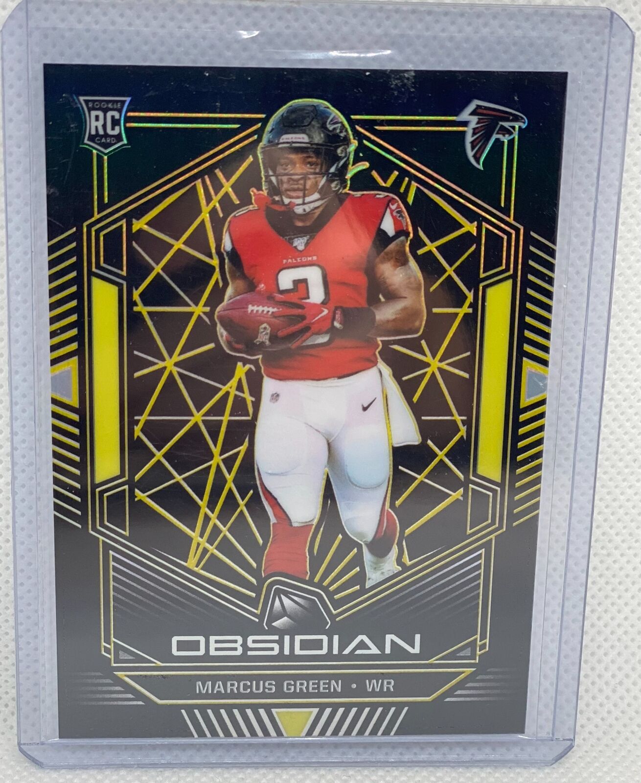 MARCUS GREEN 2019 PANINI OBSIDIAN ELECTRIC ETCH GOL DPRIZM ROOKIE RC #D 06/10