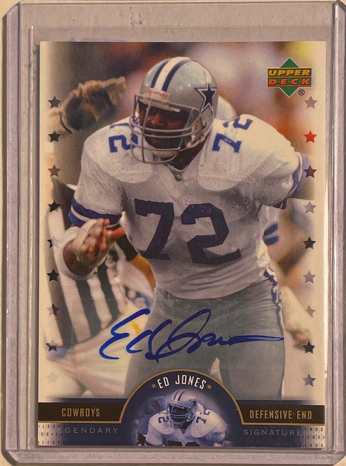 ED "TOO TALL" JONES 2005 UPPER DECK NFL LEGENDS AUTO #LS-EJ
