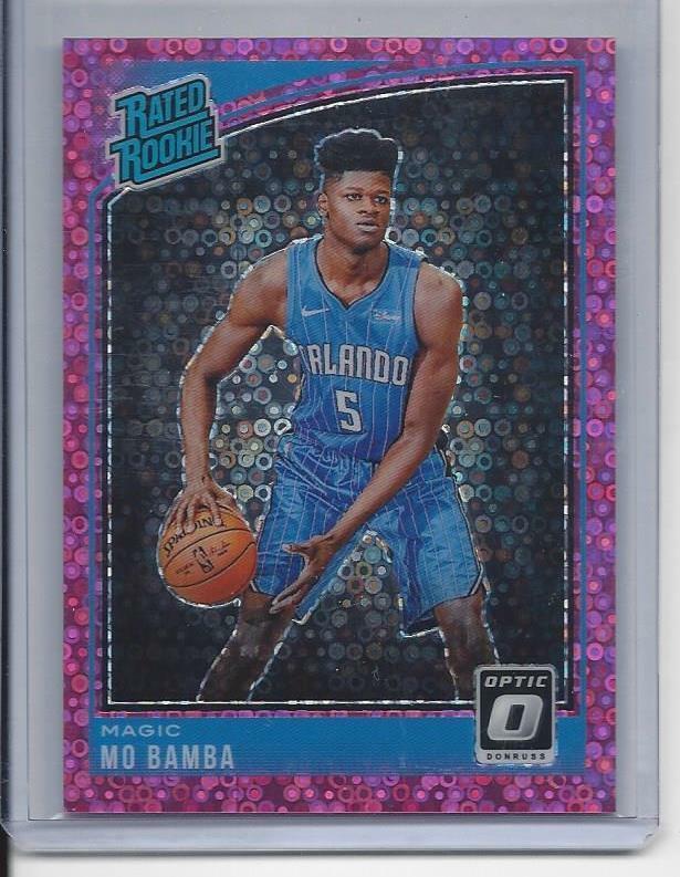 MO BAMBA 2018-19 DONRUSS OPTIC PINK FAST BREAK HOLO ROOKIE RC #D 13/20