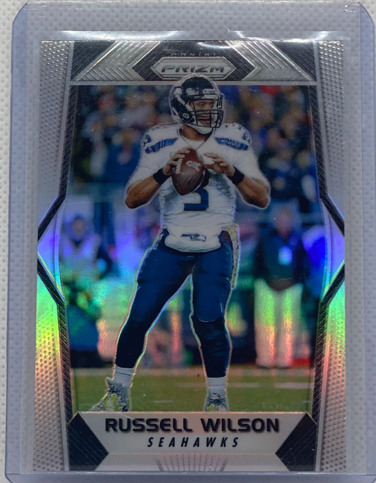 RUSSELL WILSON 2017 PANINI PRIZM SILVER PRIZM #127